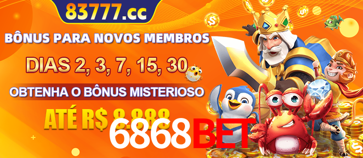 Anúncio dos benefícios para Membro VIP Sênior na plataforma 6868BET, incluindo bônus promocionais, semanais e mensais, ilustrado com o personagem Fortune Tiger.