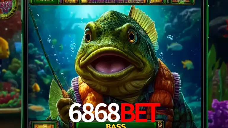 Personagem de peixe pescador do popular jogo de slot com tema de pescaria, uma das emocionantes opções de caça-níqueis para jogar e ganhar no cassino 6868BET.